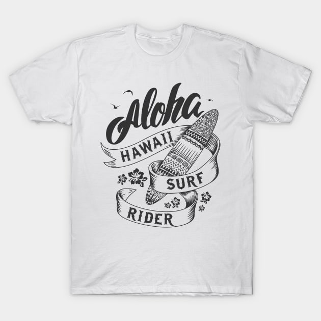 HAWAII SURF RIDER T-Shirt by zackmuse1